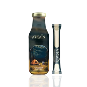 قهوه دم کرده سرد + کرم گانودرما و جنسینگ